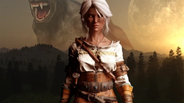 Ciri & The Werewolf. The hunt is on! (DAZ Studio)