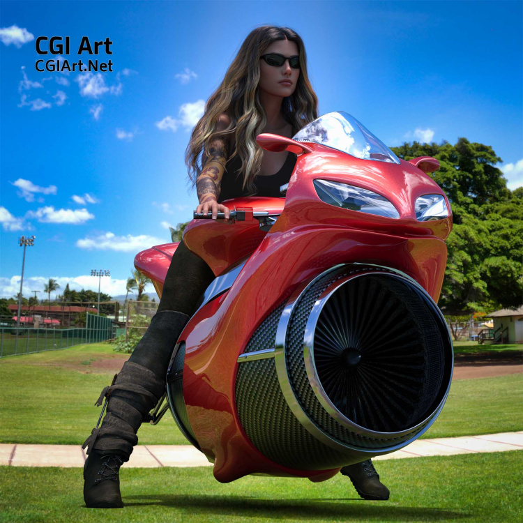 Jet Bike - MSO Bella - 02 - DAZ 3D - DAZ Studio - 1880x1880